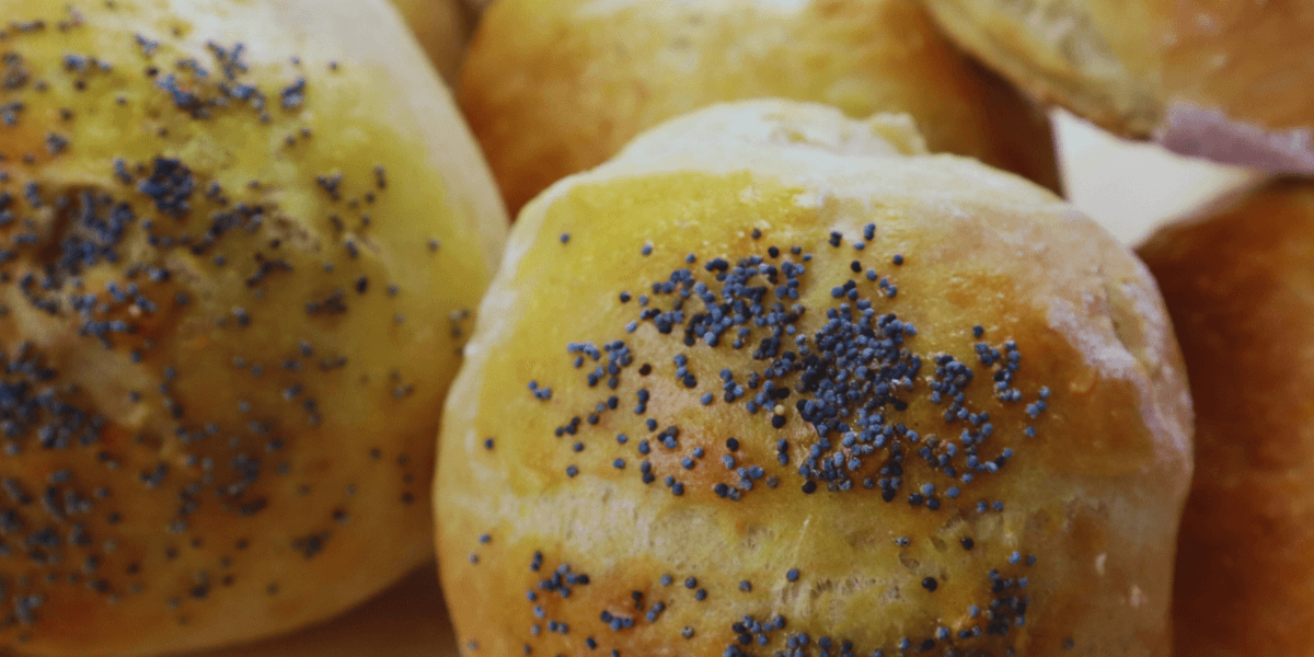 white bread rolls 2 ingredients