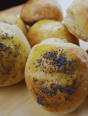 white bread rolls 2 ingredients