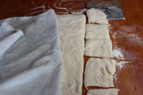cut the dough