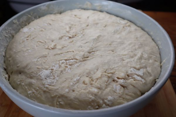 the dough has doubled in size