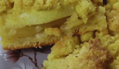 authentic German apple cake with streusel topping