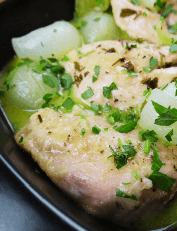 chicken breasts in white wine sauce