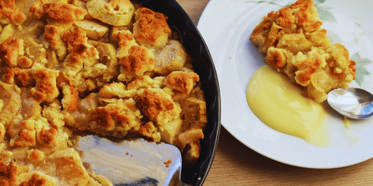 feijoa crumble cake