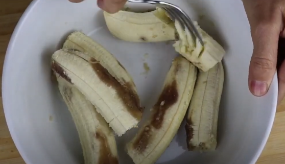 overripe bananas for our banana cake