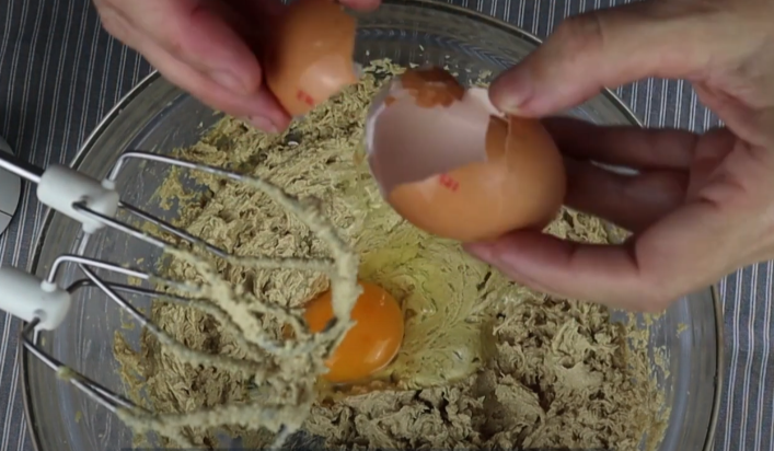 add eggs one at the time