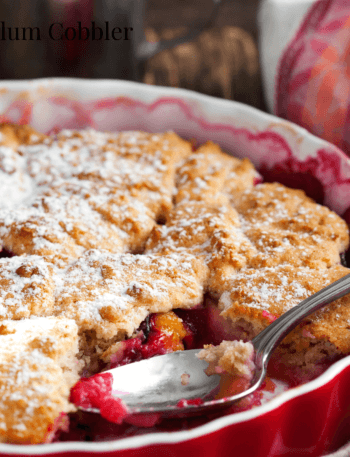 easy plum cobbler recipe
