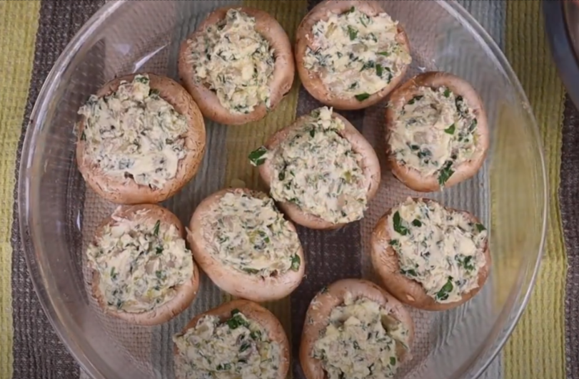 stuffed mushrooms before baking