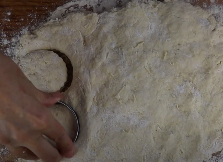 cut the dough into shapes