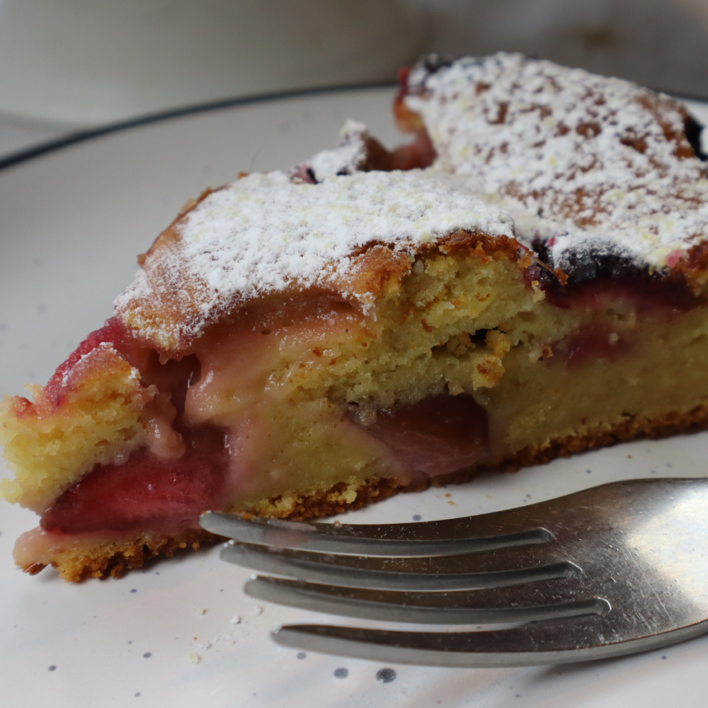 yogurt plum cake