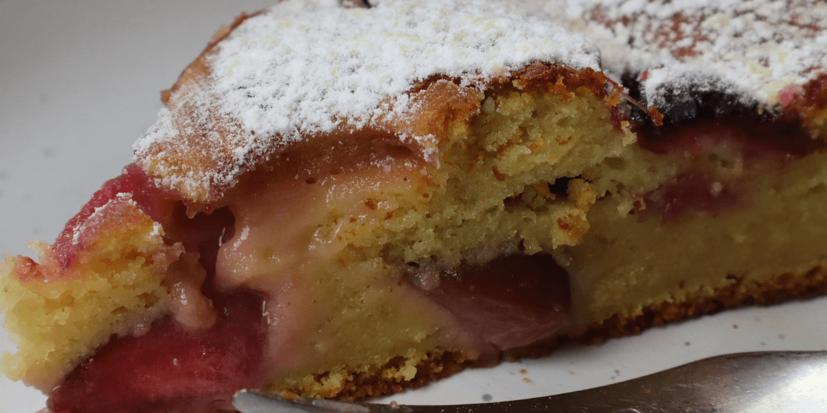 yogurt plum cake