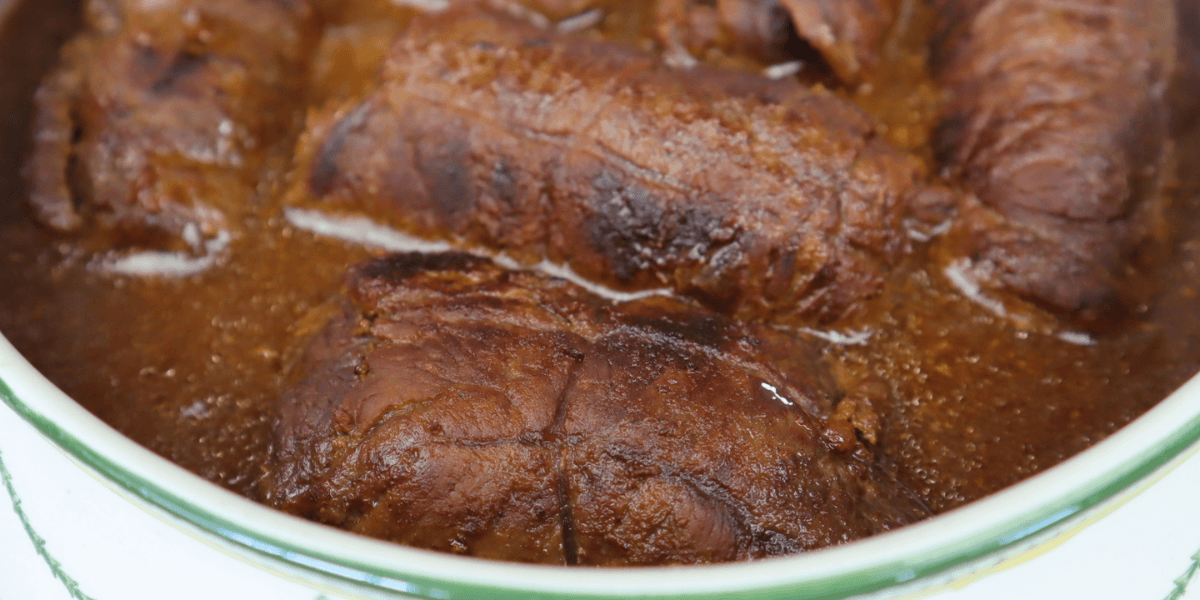 German beef rouladen