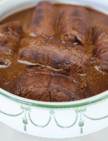 German beef rouladen