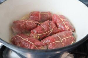 sear the beef rouladen