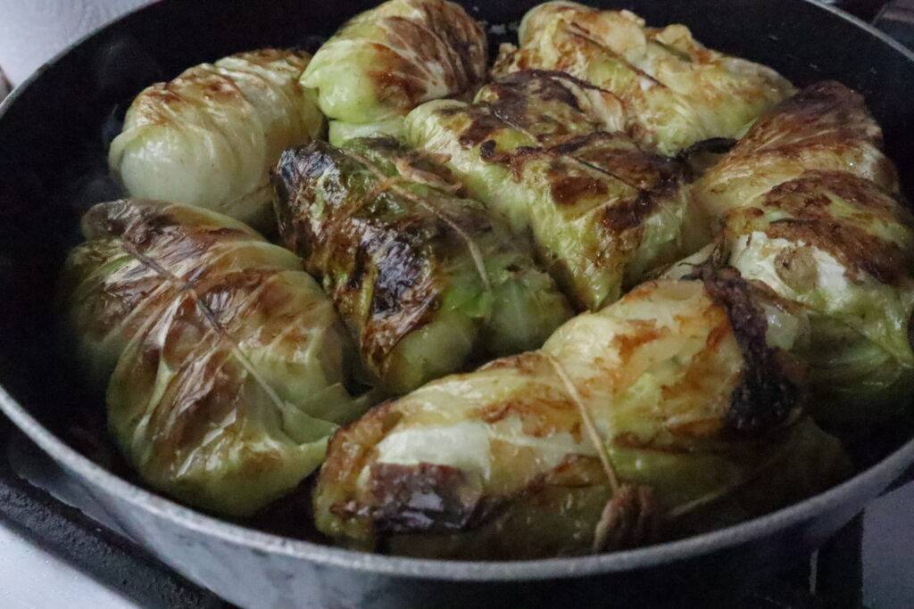 fried cabbage rolls