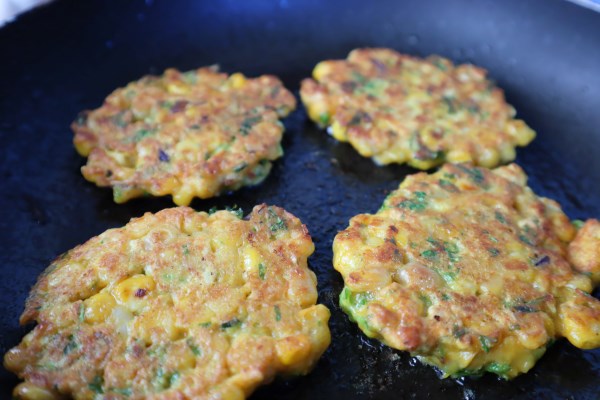 Indian style corn fritters
