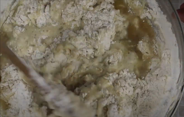 stir in flour