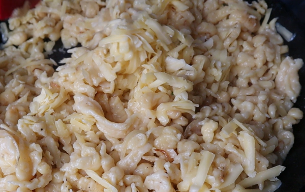 fry the cheese spaetzle