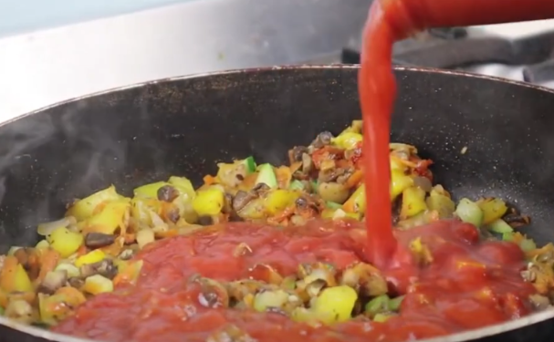 add tomato passata