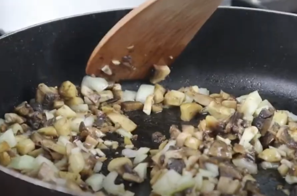 saute the mushrooms