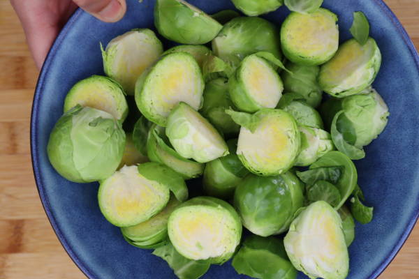 prepare the brussels sprouts