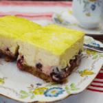 easy cherry sour cream slice