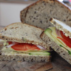how to make a seeded sourdough sandwich loaf